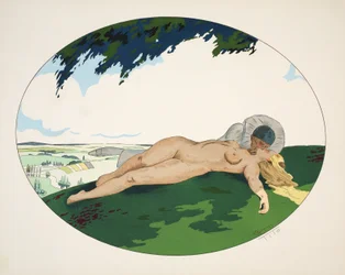 Die fünf Sinne - Hören, Sehen, Riechen, Tasten und Schmecken, veröffentlicht Paris, 1925